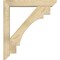 Ekena Millwork Merced Slat Rough Sawn Bracket w/ Offset Brace, Douglas Fir, 6"W x 34"D x 38"H BKT0604X34X38MRC06RDF - alternate 3